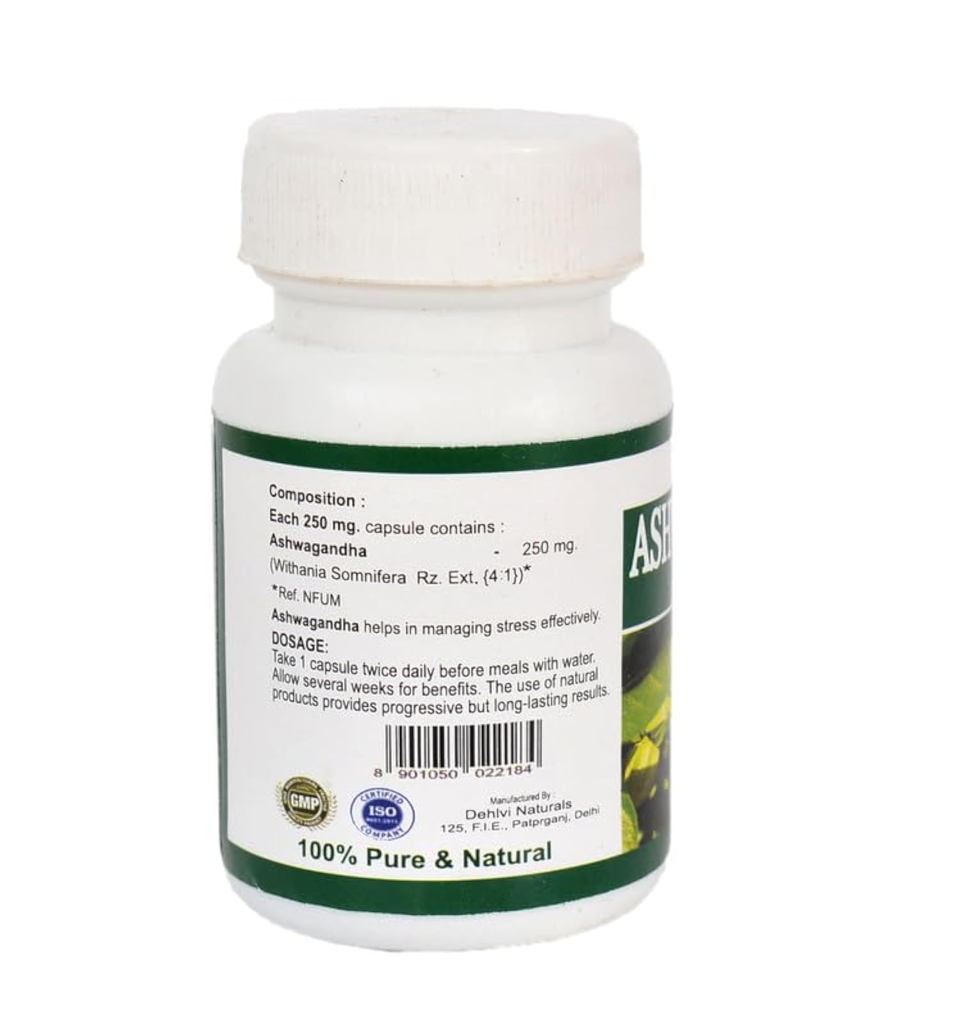 Ashwagandha Capsules, 60 Capsules Pack of 2